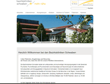Tablet Screenshot of bezirkskliniken-schwaben.de